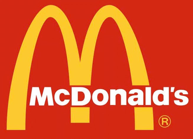 McDonald's golden arches logo on a red background